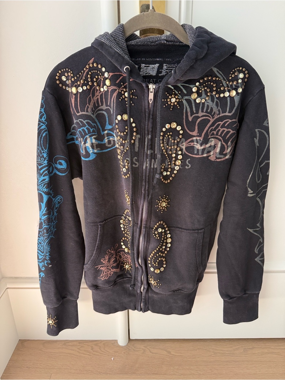 The Great China Wall studded zip up